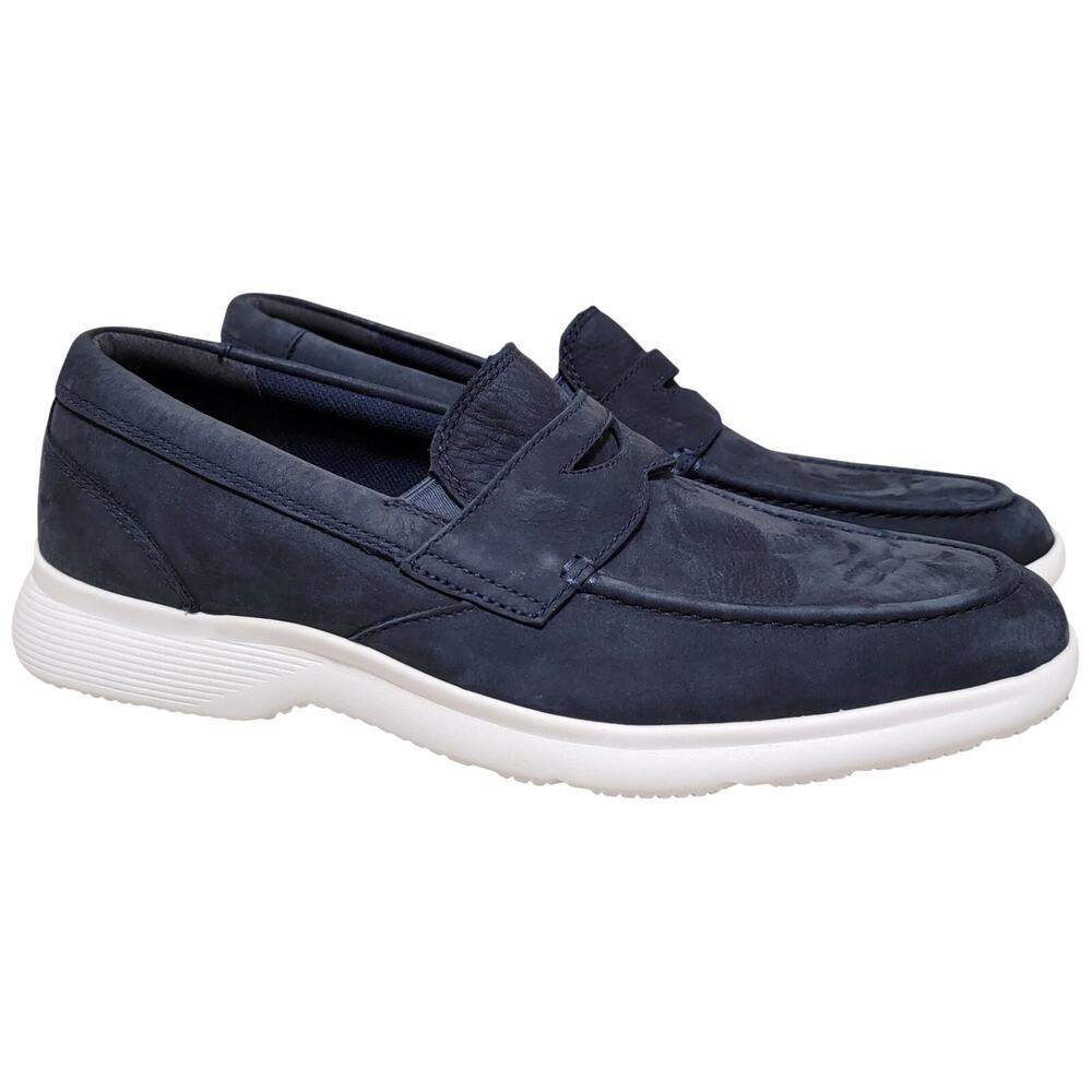 Rockport Men Truflex Dressports Penny Slip On Loafers Size US 7M Navy Blue